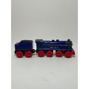 Thomas & Friends Wooden Railway Hank Blue Engine and Tender Car 2003